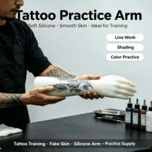 KVM 1PC Silicone Tattoo Practice Arm,Lifelike Fake Skin Tattoo Training Model, Soft &Silicone Tattoo Practice Skin, For Linework & Gradient Shading Practice,Holiday Gift For Beginner & Professional Tattoo Artists,Halloween, Tattoo Supplies - View 2