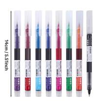 8 Colors 1.0mm Liquid Ink Drawing Pens, Quick-Drying Conical Tip Colored Pen Set, Suitable For Painting, Doodling, Journaling, Sketching, Outlining, Note-Taking, School, Office, Art Creation, Handwriting And Daily Creative Writing Coloring - A - View 4