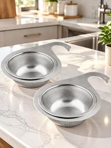Swan Style Sink Strainer Basket, Stainless Steel Sink Filter, Multi-Functional Quick Drain, Kitchen Fruit & Vegetable Colander, Faucet Hanging Design, Kitchen Accessories - View 12