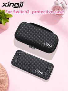 Xingji, 1pc INS Style Musical Note & Polka Dot Pattern Game Console Protective Case, Compatible With Switch2 (2025)/Switch OLED/Switch Console, Made Of Soft TPU Material Soft Shell/Soft Shell, Universal Storage Bag, No Need To Disassemble, Anti-Drop & Anti-Dust, Ideal Gift Compatible With Switch Gamers - View 2