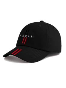 1pc/2pcs "Paris"Letter Pattern Print Unisex Street Fashion Outdoor Sports Baseball Cap And Crossbody Bag, Adjustable, Gift For Yourself Or Friends - Multicolor - View 6