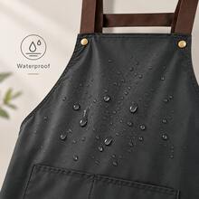 Naturepeak Tạp dề đen đơn giản tiện dụng đa năng màu trơn - màu đen - Xem 2