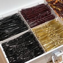Bộ tạo kiểu tóc cơ bản 600 món gồm kẹp tóc một chữ + dây buộc tóc nhỏ, phù hợp cho nhiều dịp, kẹp định vị tóc khi trang điểm, phụ kiện cố định tóc, kẹp tóc búi đuôi ngựa hàng ngày, dây chun nhỏ - Nhiều màu - Xem 7