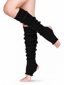 Women's Long Over-The-Knee Ribbed Knit Leg Warmers, 80s Retro Style, Suitable For Yoga, Ballet, Party And Winter Wear, Warm And Comfortable - Multicolor - View 10
