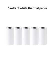 White Thermal Paper, Self-Adhesive Paper, Suitable For Multiple Mini Label Printers, Instant Photo Printers, Ideal For Home, Office, School Label Printing - View 9