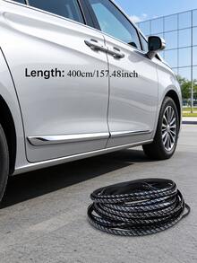 400cm/157.48in Car Door Anti-Collision Buffer Strip, Rubber Edge Guard, Dual Function Of Sealing And Decoration, Enhancing Vehicle Safety - A - View 4
