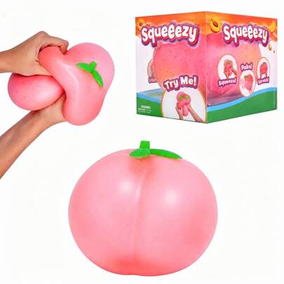 2026 Nuevo Juguete ORBs Toyme Ndous Fácil de Apretar Forma de Durazno Rebote Lento Alivio del Estrés Fruta Squishy Apretar Durazno Gigante Grande Squishy Creativo Realista Durazno Gigante Apretar Juguete Rebote Lento Súper Pegajoso Tacto de Mano Durazno Gigante Grande Juguete de Apretar Fruta - Alivio del Estrés Desahogo Mágico - Regalo de Cumpleaños - Regalo de Vacaciones - Regalo Perfecto