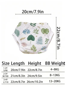 Infant Toddler Potty Training Underwear, Multi-Layer Absorbent Structure, Dry And Breathable, Elastic Waistband Leak-Proof, Suitable For 1-4 Years Old Baby Diaper Weaning, Washable Learning Underwear - Multicolor - View 2