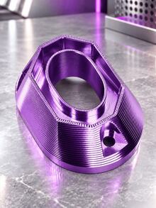 Motorcycle Exhaust Pipe Cover, CNC Aluminum Exhaust Pipe Head Protector, Anodized Muffler End Cap Guard, Universal Scooter Rear Exhaust Pipe Decoration, Hexagonal Tail Pipe Decorative Piece, Motorcycle Modification Parts, CNC Machined Exhaust Outlet Cover - A - View 14