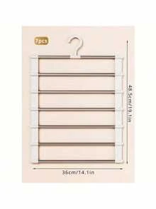 1pc Multi-Layer Pants Hanger - Multi-Functional Space-Saving Closet Organizer, Suitable For Scarves, Jeans And Pants, Perfect For Spring/Summer Wardrobe Update, Ideal For Holiday Preparation And Back To School Season - Multicolor - View 15