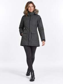 Adidas Winter Hooded Puffer Jacket Women's Black - Black - View 8