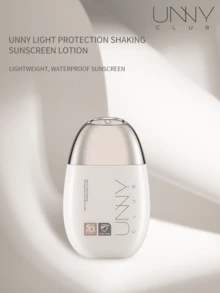 UNNY CLUB Tabir Surya SPF50+ PA++++, Perlindungan Spektrum Luas UVA/UVB, Tahan Air & Keringat, Ringan Tidak Berminyak, Tidak Meninggalkan Bekas Putih, Wajah & Tubuh, 50ml, Resmi dan Asli - Perlindungan Ringan Goyang - View 3