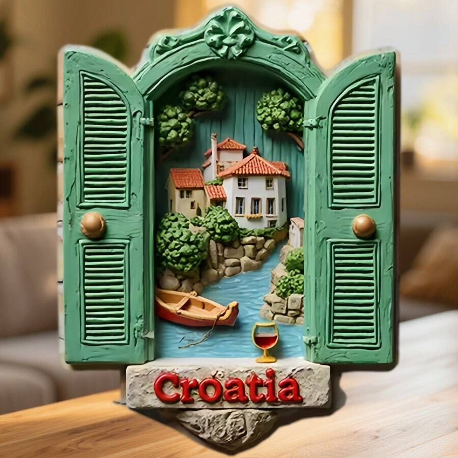 Croatia Where Green Shutters Open To A Red-Roofed Town And The Adriatic Breeze Carries A Toast Keepsake For All Metal Surfaces Throughout The Home - A - View 1
