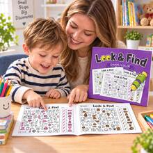 Look And Find Activity Book For Kids, Shape And Color Recognition Workbook With Picture Search And Coloring Activities, Teaching Aids Suitable For Classroom And Home Use. - Multicolor - View 5
