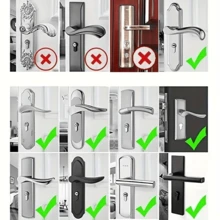 1/2pcs Door Handle Protector Cover, Anti-Collision, Anti-Static, Thickened Spiral Door Handle Guard - Multicolor - View 10