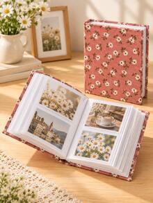 200-Page Large Capacity Creative Photo Album, 6-Inch Fabric Surface, Suitable For Family, Fashionable Wedding And Family Photo Memoirs, Living Room And Office Decor, Mother's Day Spring Gift - Multicolor - View 6