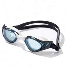 Children's Swimming Goggles Multi-Color Colorblock Design Adjustable Double Strap Clear Lens Lightweight Unisex Kids Pool Training Water Play Swim Glasses Summer Water Sports Accessories - Black and White - View 10