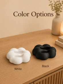 1pc/2pcs Cloud Shaped Remote Control Holder Black & White Desktop Storage Organizer Space-Saving TV Remote Holder Suitable For Living Room Bedroom Office Desk And Media Console - Cloud Style - View 4