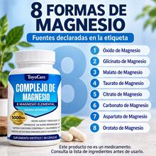 ToyoCare 8-In-1 Magnesium Complex, Mineral Supplement, Daily Wellness Formula, Nutritional Support, Ideal For Active Routines, Convenient Format - Una Botella - View 4