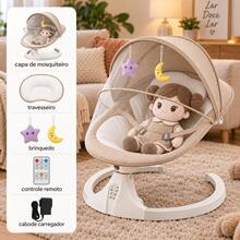 Baby Bouncers, Jumpers & Swings - Coffee Brown - View 6