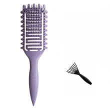 1pc Portable Curling Hair Styling Comb - Nylon Bristles, Suitable For All Hair Types, Easily Detangles And Adds Volume, Holiday Essential, Hair Care, College Must-Have - Standard Model - View 16