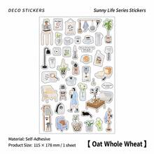 Sunny Life Series Self-Adhesive Flat Sheet Stickers INS Style Cartoon Daily Life Small Items Planner Stickers DIY Decorative Stickers - Multicolor - View 13
