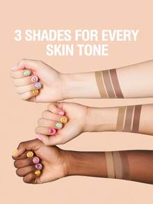 3-Color Contour Stick, Multi-Use, Long-Lasting & Highly Pigmented, Natural Contour, Lightweight & Non-Sticky, Bronzer & Brightening Stick, Cream Texture, Daily Makeup Essential - Multicolor - View 5