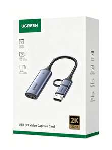 UGREEN Kartu Tangkap Video HDMI CM629, Chip Input Definisi Tinggi 4K, Streaming dan Perekaman Game, Kompatibel dengan Switch/PS5/Kamera, Ponsel, Tablet, dan USB 3.0 Tipe-C. - View 9