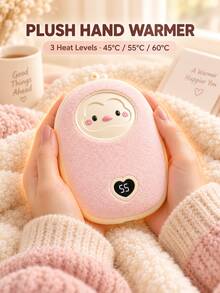 Portable Rechargeable Hand Warmer, Compact Rechargeable Handheld Heater, Cute Winter Pocket Warmer, Gift For Women And Girls - Normal - View 2
