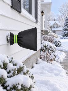 1pc Outdoor Faucet Cover For Winter, Insulated Freeze Protection Sleeve, Warm Dustproof Water Tap Protector Against Freezing, Reusable Outdoor Spigot Cover For Garden, Yard And Patio, Essential Winter Plumbing Protection - Multiple Styles - View 8