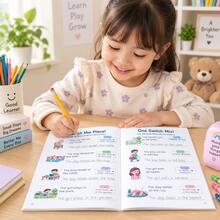 Children's English Sentence Rewriting Practice Book, Word Transformation And Sentence Reordering Workbook, English Sentence Structure Construction And Imitation Practice Notebook, Back To School Learning Supplies, English Grammar Enlightenment Early Education Notebook - Multicolor - View 4