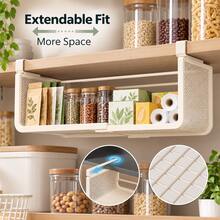 Expandable Under Cabinet Storage Rack, Iron Hanging Basket For Pantry, Wardrobe And Laundry Room - View 1