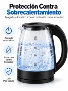 1000W Fast Boiling Electric Kettle 2L Transparent Portable Kettle Camping Tea Kettle - US A Type Plug(110-127V) - View 9