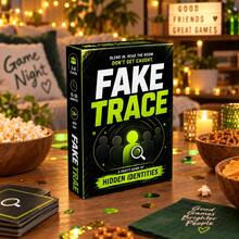Fake Trace Party Card Game, Hidden Identity Social Deduction Game For 3-8 Players, Fun Interactive Guessing Game For Game Night, Family & Friends Gathering, Gift For Teens Adults Ages 14+, Excellent Halloween And Christmas Gifts. - Multicolor - View 9