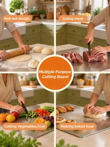 2026 New Kitchen Cutting Board - Kneading And Cutting Board With Non-Slip Pad; Suitable For Meat, Fruit, Vegetables, Bread And Baking - View 7