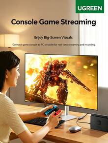 UGREEN Kartu Tangkap Video HDMI CM629, Chip Input Definisi Tinggi 4K, Streaming dan Perekaman Game, Kompatibel dengan Switch/PS5/Kamera, Ponsel, Tablet, dan USB 3.0 Tipe-C. - View 4