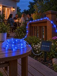 Solar Garden Rope Lights, 7m 50 LEDs / 12m 100 LEDs / 22m 200 LEDs ...