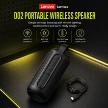 Lenovo D02 Bluetooth Speaker | Compact & Lightweight Design | Dual-Channel Sound Effect | Stable Wireless Connection | Portable Desktop Speaker - View 4