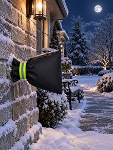 1pc Outdoor Faucet Cover For Winter, Insulated Freeze Protection Sleeve, Warm Dustproof Water Tap Protector Against Freezing, Reusable Outdoor Spigot Cover For Garden, Yard And Patio, Essential Winter Plumbing Protection - Multiple Styles - View 4
