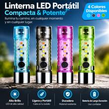 Portable Rechargeable Mini LED Flashlight With Magnetic Port, 6 Light Modes, Compact Tactical Flashlight For Camping, Fishing, Emergencies And Outdoors - Multicolor - View 1