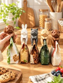 Bag Sealing Clips, Animal Shaped Keep Your Coffee, Cereal, Candy And Snack Bags Tightly Sealed, Kitchen Gadget, Kitchen Gift, Surprise Gift For Friends And Parents - View 1
