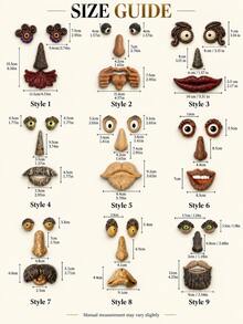 1pc Tree Face Decor, Funny Tree Trunk Face Art With Interesting Eyes, Nose And Mouth Details, Fantasy Outdoor Garden Decoration, Suitable For Tree Stumps, Yards, Patios, Porches And Halloween Party Decor - New - View 9