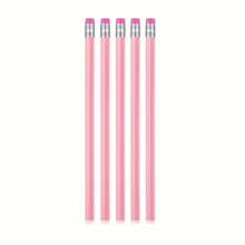 10pcs HB Graphite Pencil Pack With Eraser - For School, Art, Office, Drawing, Sketching, Learning - Pink Wood Pencils, Back To School - Multicolor - View 9