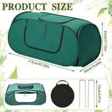 Pop-Up Frost Protection Tent With Ground Stakes And Storage Bag, Tunnel Style, Green, 45x20x17 Inches, Frost Cover, Garden Plant Protection Tent, Suitable For Garden Outdoor Shrubs, Fruits, Potted Vegetables Plant Protection - Plant Frost Cover - View 2