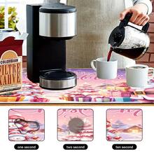 1pc Pink Christmas Snowman Pattern Dish Drying Mat, Coffee Machine Mat, Kitchen Dish Drainer Mat, Tabletop Protector, Suitable For Christmas Holiday Scenes, Used For Placing Drained Cups And Plates, Multi-Purpose Drying Mat, Home Gift, Tabletop Decor - XYLSD-1152 - View 10