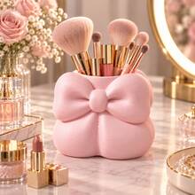 Bowknot Pen Holder Makeup Brush Desktop Decor Multi-Functional Storage Ornament - Multicolor - View 11