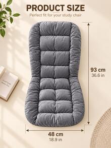 Thickened Backrest Bench Cushion, One-Piece Office Recliner Rocking Chair Seat Pad, Autumn/Winter Home Warm Thickened Bench Pad, Holiday, Cyber Monday, Christmas Gift, Halloween, Christmas - Multicolor - View 10