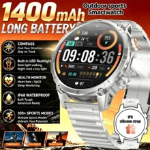Men's Heavy-Resistant Outdoor Smart Watch, 1400mAh Large Battery, LED Flashlight And Compass 1.7 Inch Large Screen, Wireless HD Call, 120+ Sports Mode, IP68 Waterproof, Compatible With IPhone And Android System - View 10