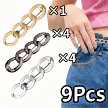 2/3/6/9/10Pcs Waist Tightener Buttons For Women's Pants, Reusable Tightening Clips For Loose Pants - Multicolor - View 28