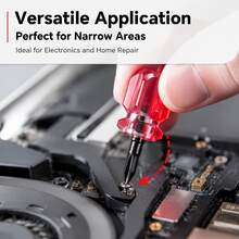 4pcs Magnetic Screwdriver Set, Includes And Flat Head Bits, Short (Thick Short Type) And Standard Length, Non-Slip Handle, Durable Steel, Suitable For Home Repair, DIY, Furniture Assembly And Electronic Device Maintenance - Multi-color - View 5